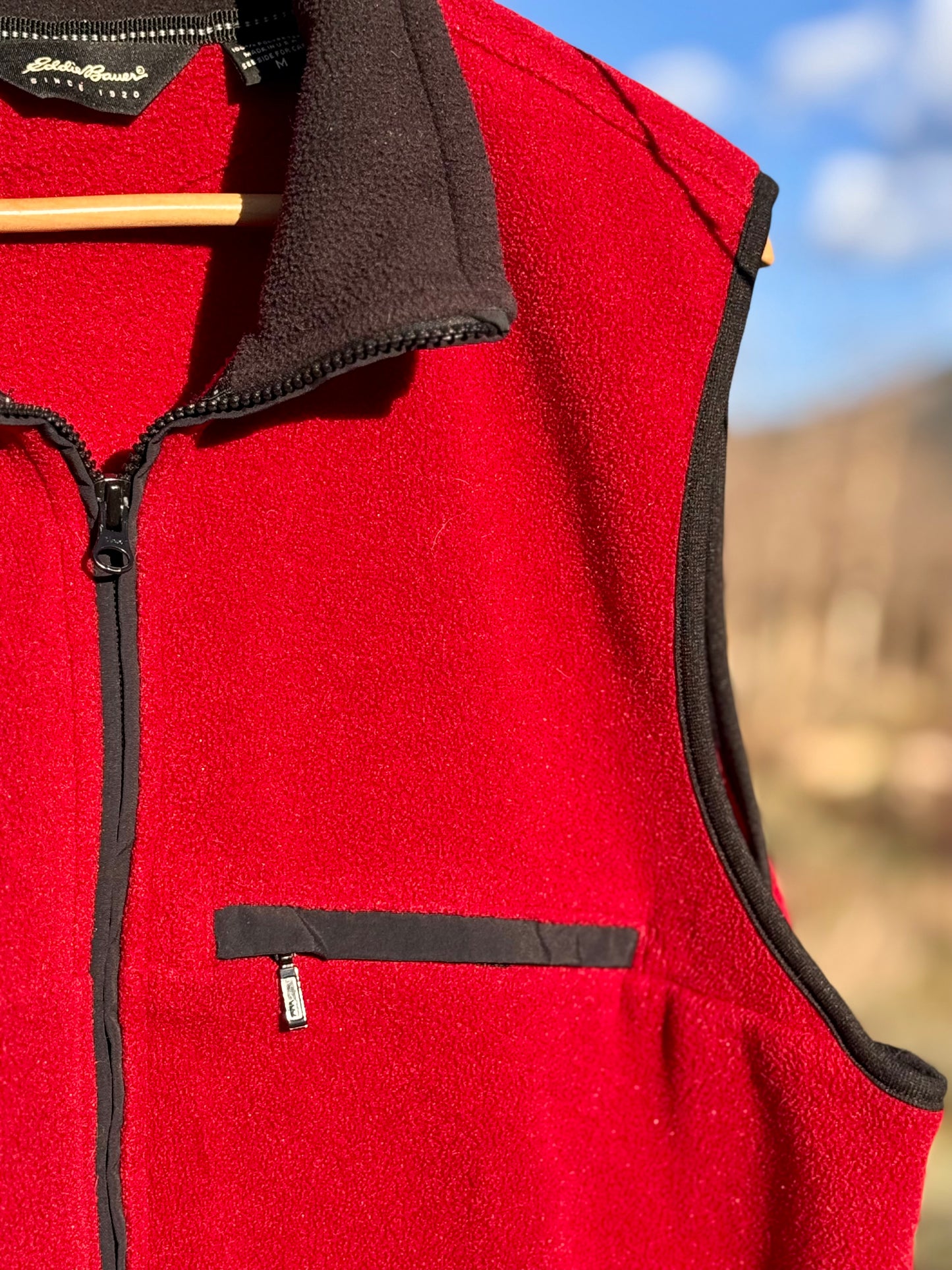 Upcycled Eddie Bauer Southwestern Fleece Vest (M)