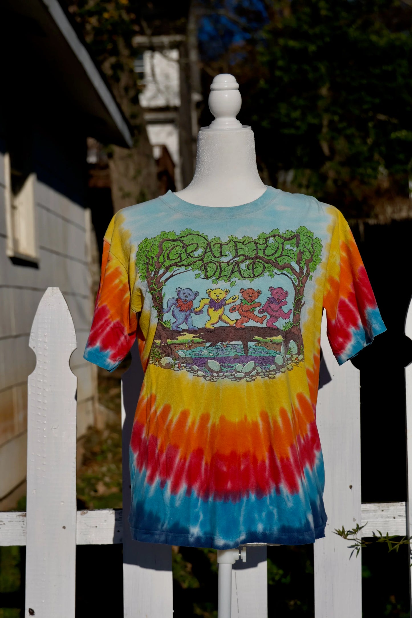 1997 Grateful Dead Dancing Bears Tie-Dye Tee - Unisex