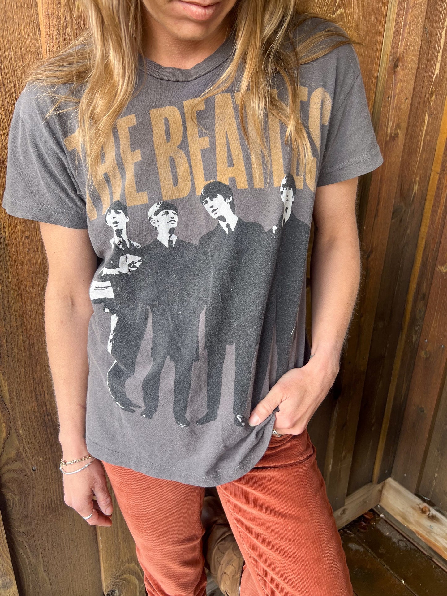 Vintage The Beatles Band Members Graphic Unisex Tee