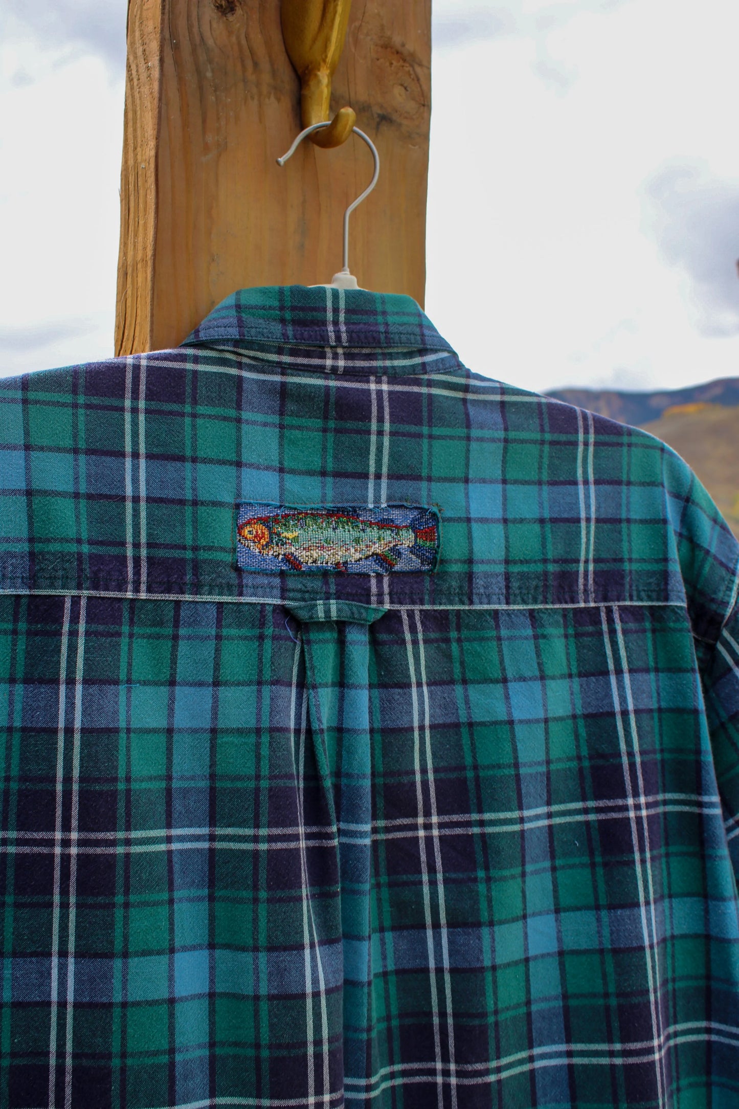“Catch & Release” – Upcycled Vintage Woolrich Fish + Duck Flannel