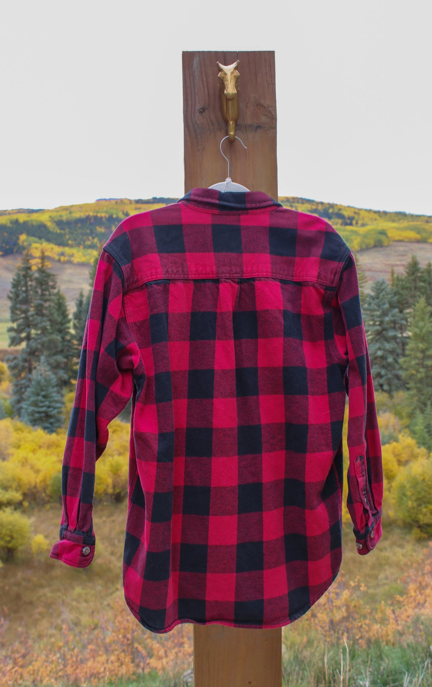 “Prairie Pockets” – Upcycled Vintage Field & Stream Flannel