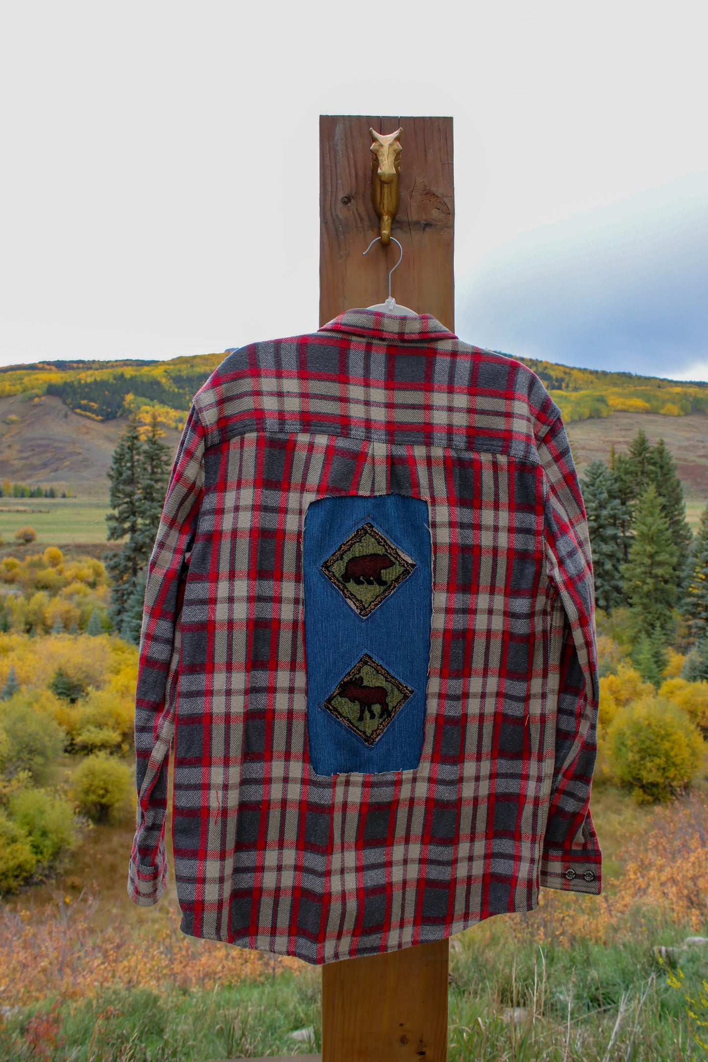 “Plaid for the Pines” – Upcycled Stillwater Supply Flannel