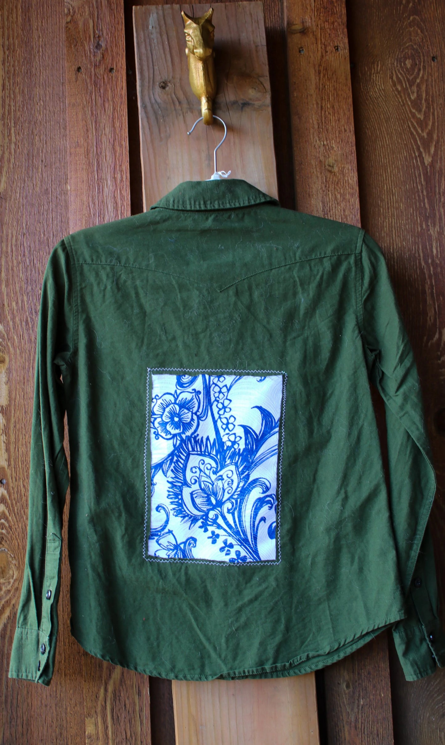 “Paisley Patched” – Upcycled Topo Designs Buttondown