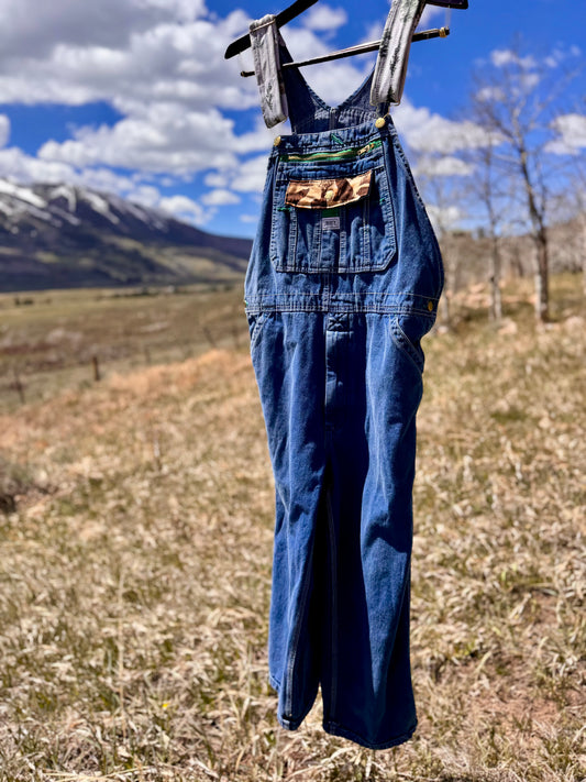 Upcycled Wildlife Ranger Carpenter Liberty Overalls (36x32)