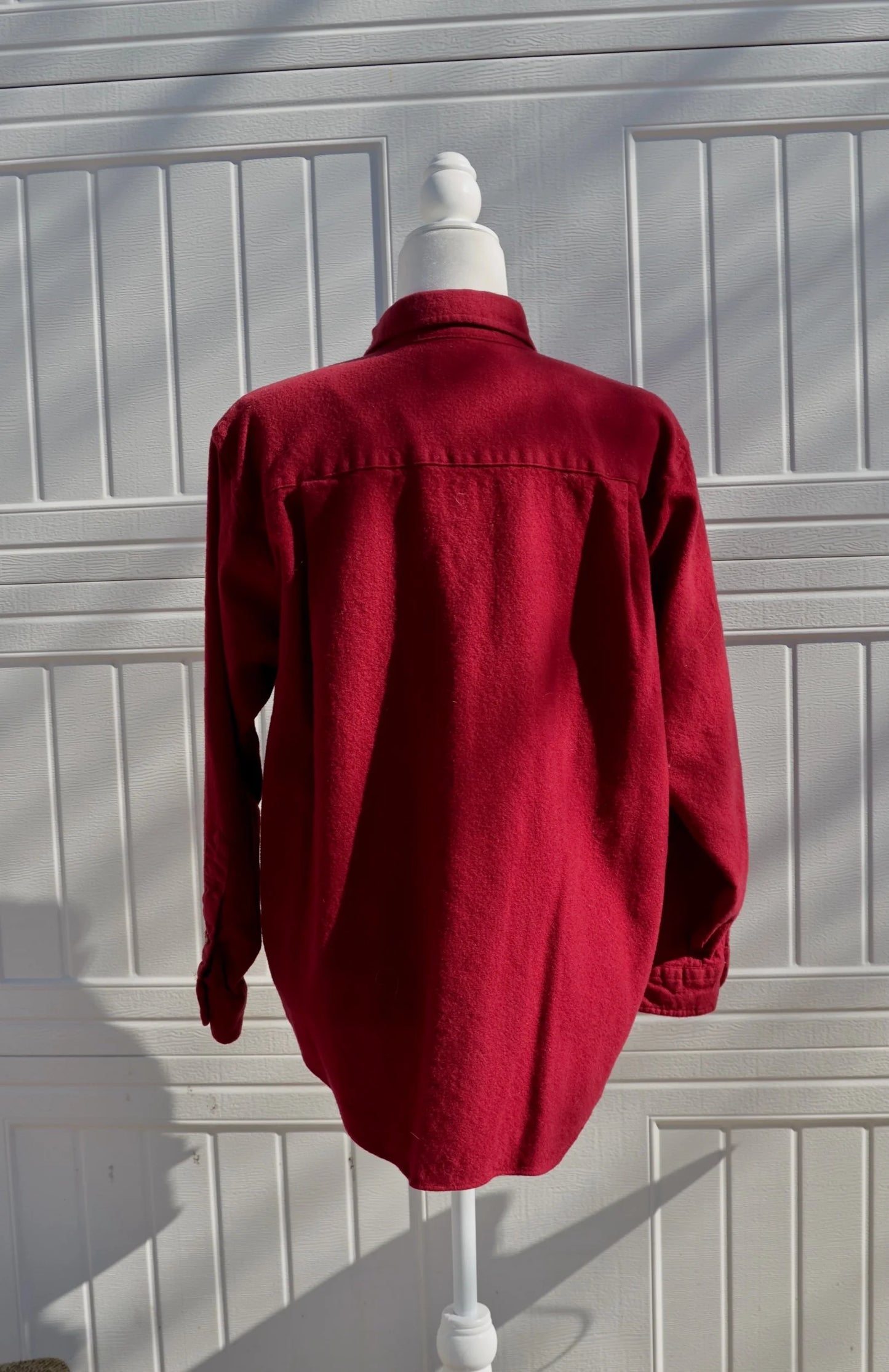 "Don’t Follow Me I’m Lost" Santa Patch - Upcycled Pendleton Wool Button Down Shirt