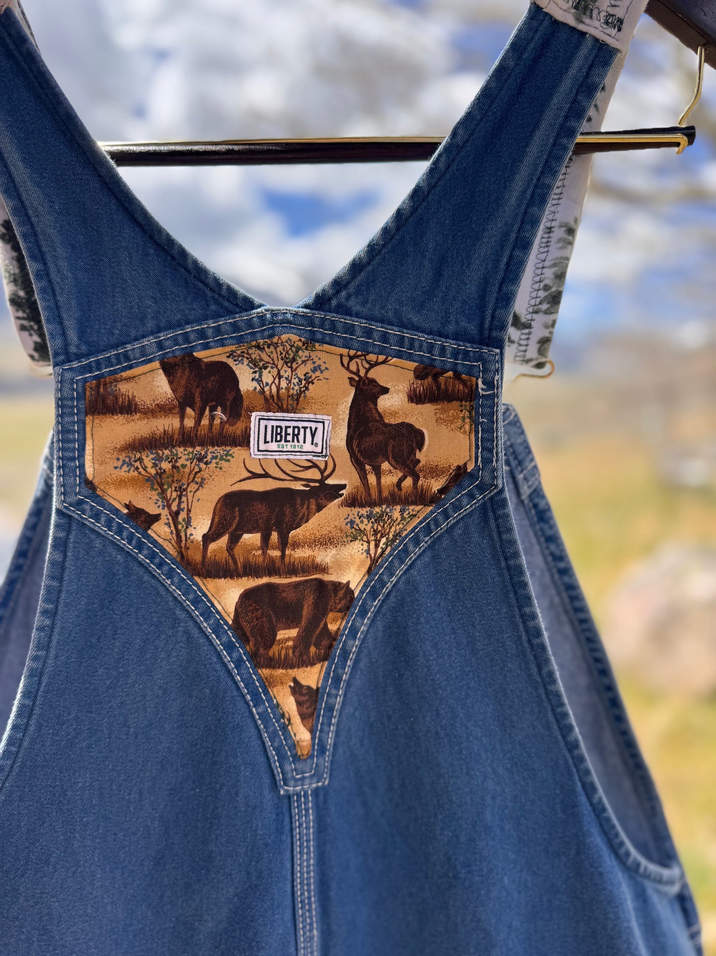 Upcycled Wildlife Ranger Carpenter Liberty Overalls (36x32)