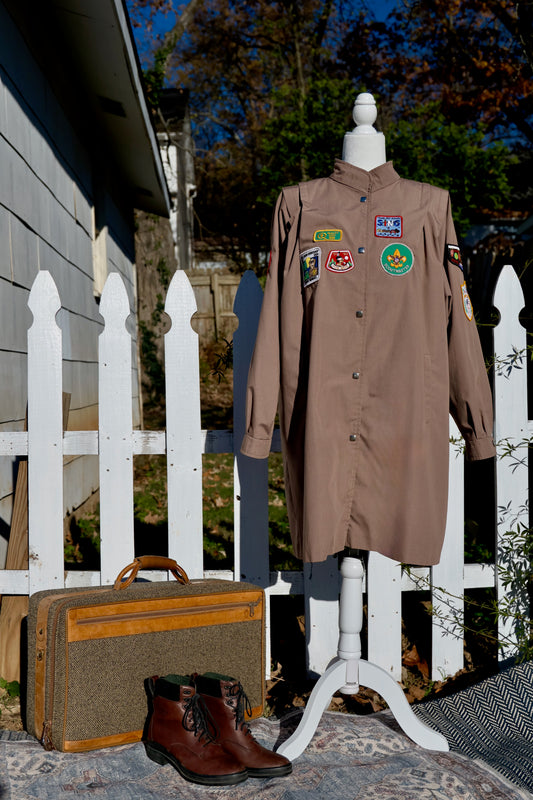 "Trail Scout Badge" - Upcycled Vintage Foxland Jacket