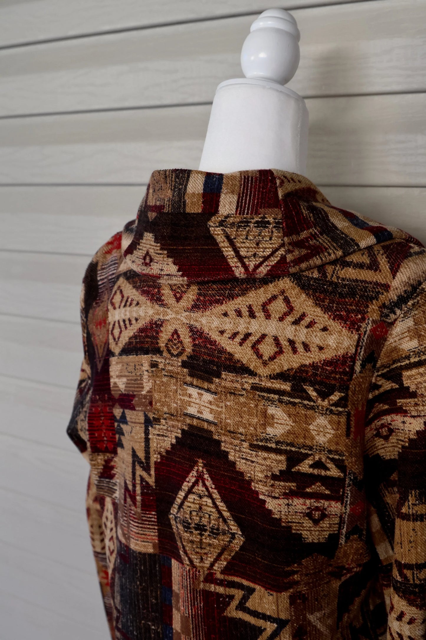 Vintage LRL Ralph Lauren Women’s Aztec Sweater Blazer