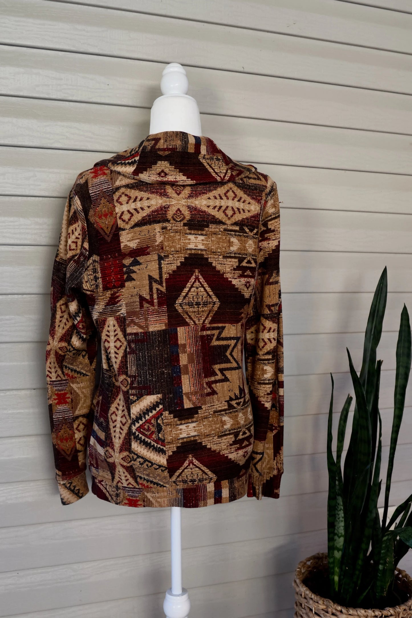 Vintage LRL Ralph Lauren Women’s Aztec Sweater Blazer