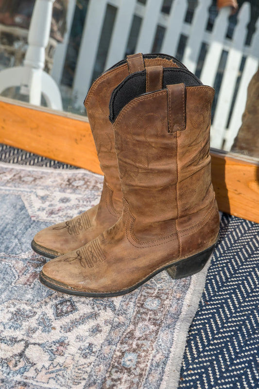 Durango Women's Western Cowgirl Boots - 8 1/2 Brown