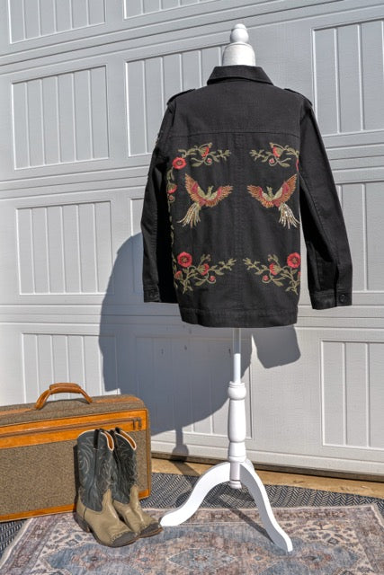 Colleen Lopez Embroidered Phoenix Jacket – L (NWT)