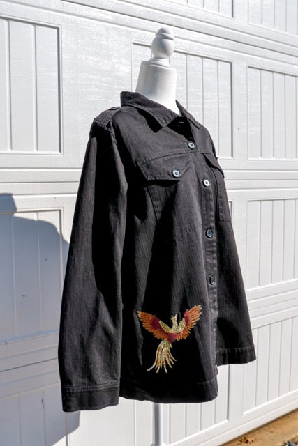 Colleen Lopez Embroidered Phoenix Jacket – L (NWT)