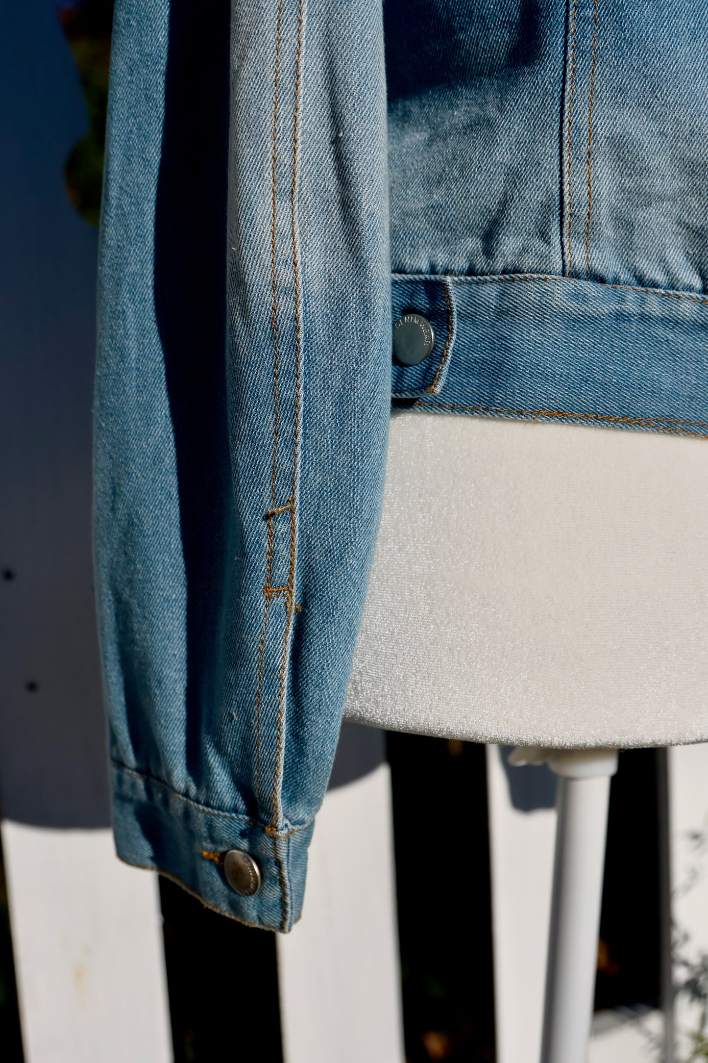 Ashley Vintage Charm Sherpa-Collar Denim Jacket