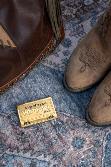 Vintage Wrangler Rodeo Belt Buckle