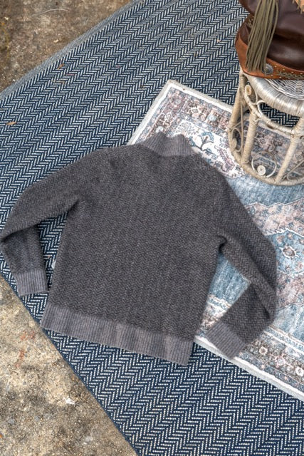 Bonobos Brown Wool-Yak Quarter-Zip Sweater – Large