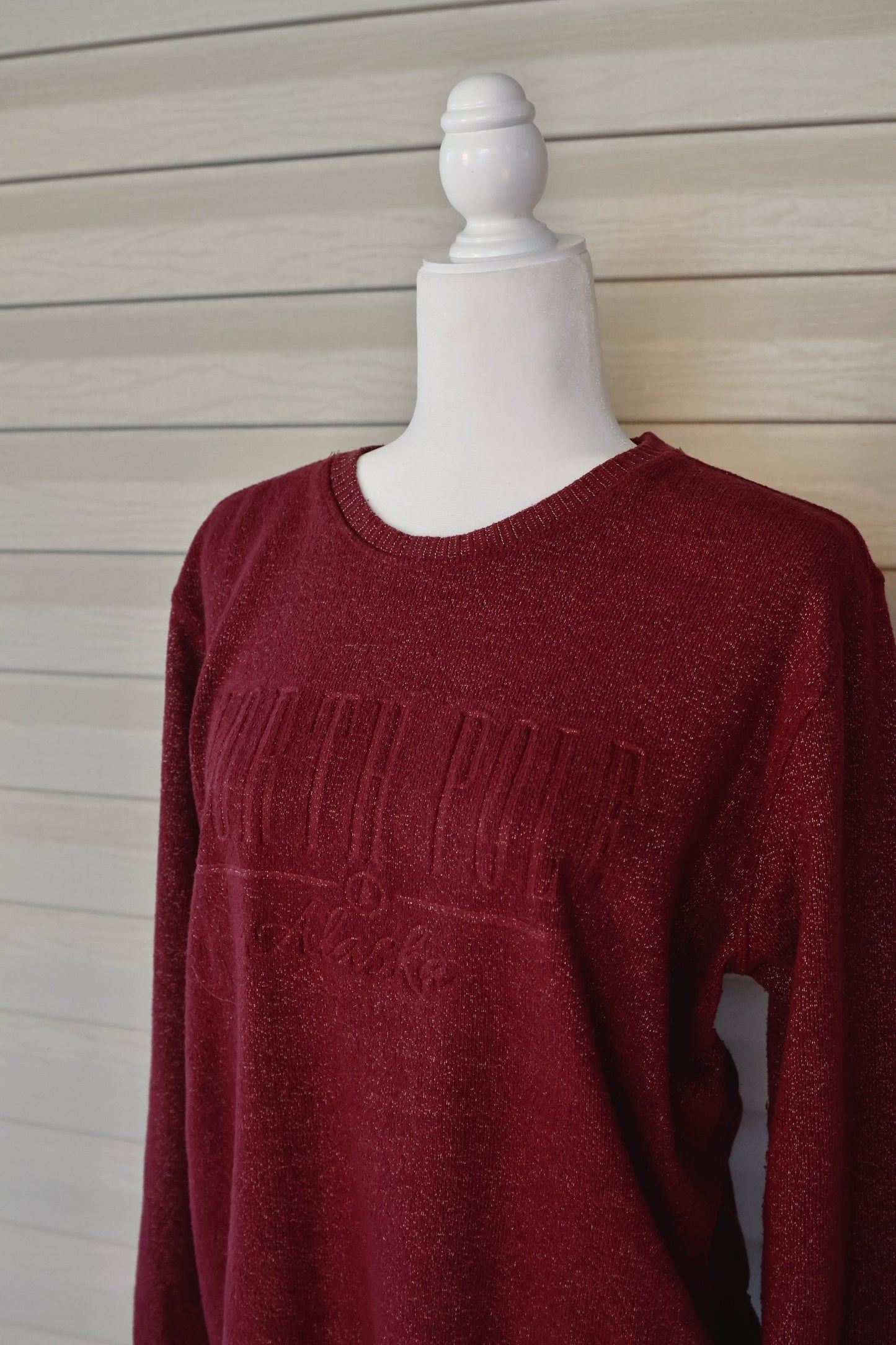 Vintage “North Pole Alaska” Salt Creek Apparel Maroon Crewneck Sweatshirt – Unisex Medium
