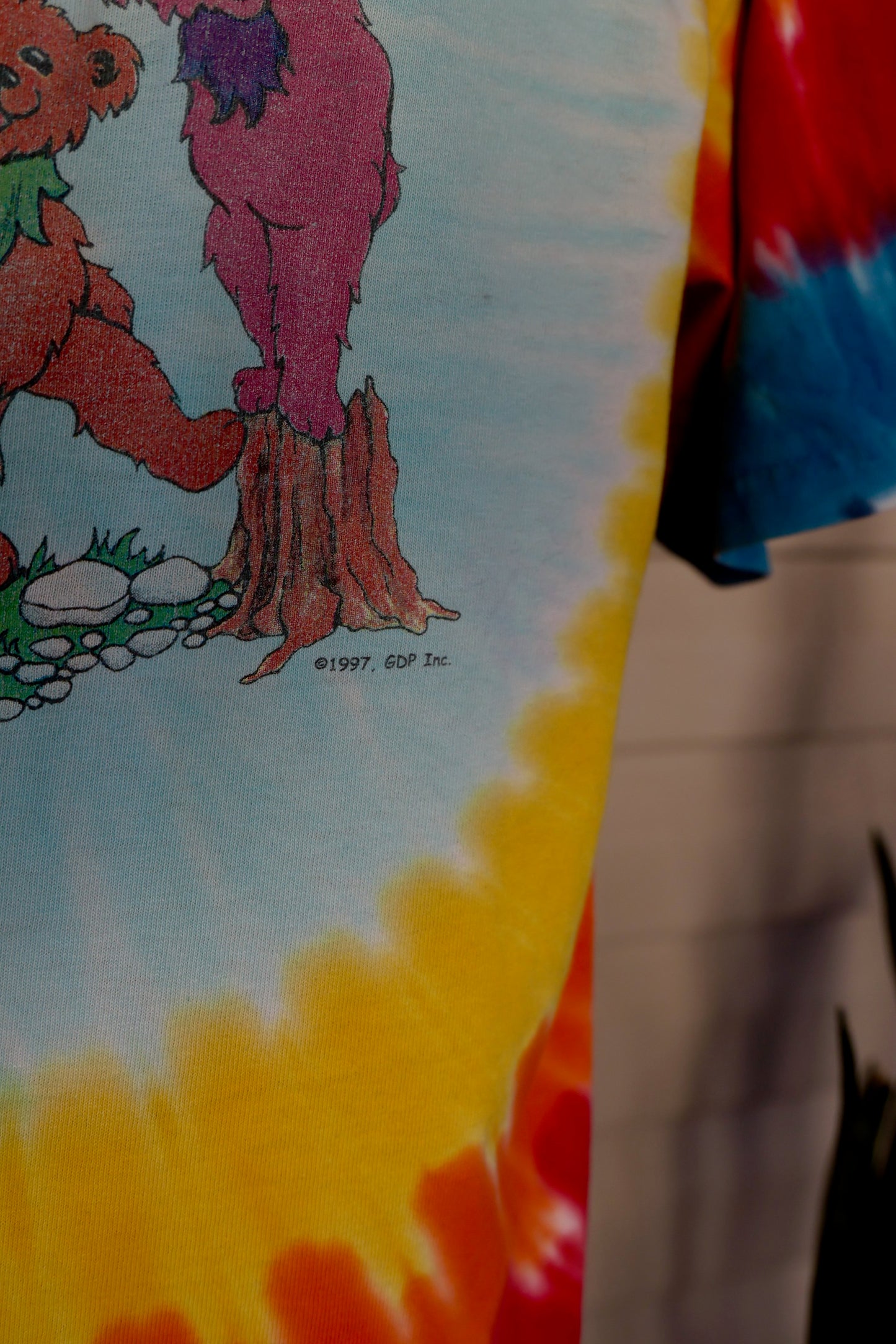 1997 Grateful Dead Dancing Bears Tie-Dye Tee - Unisex