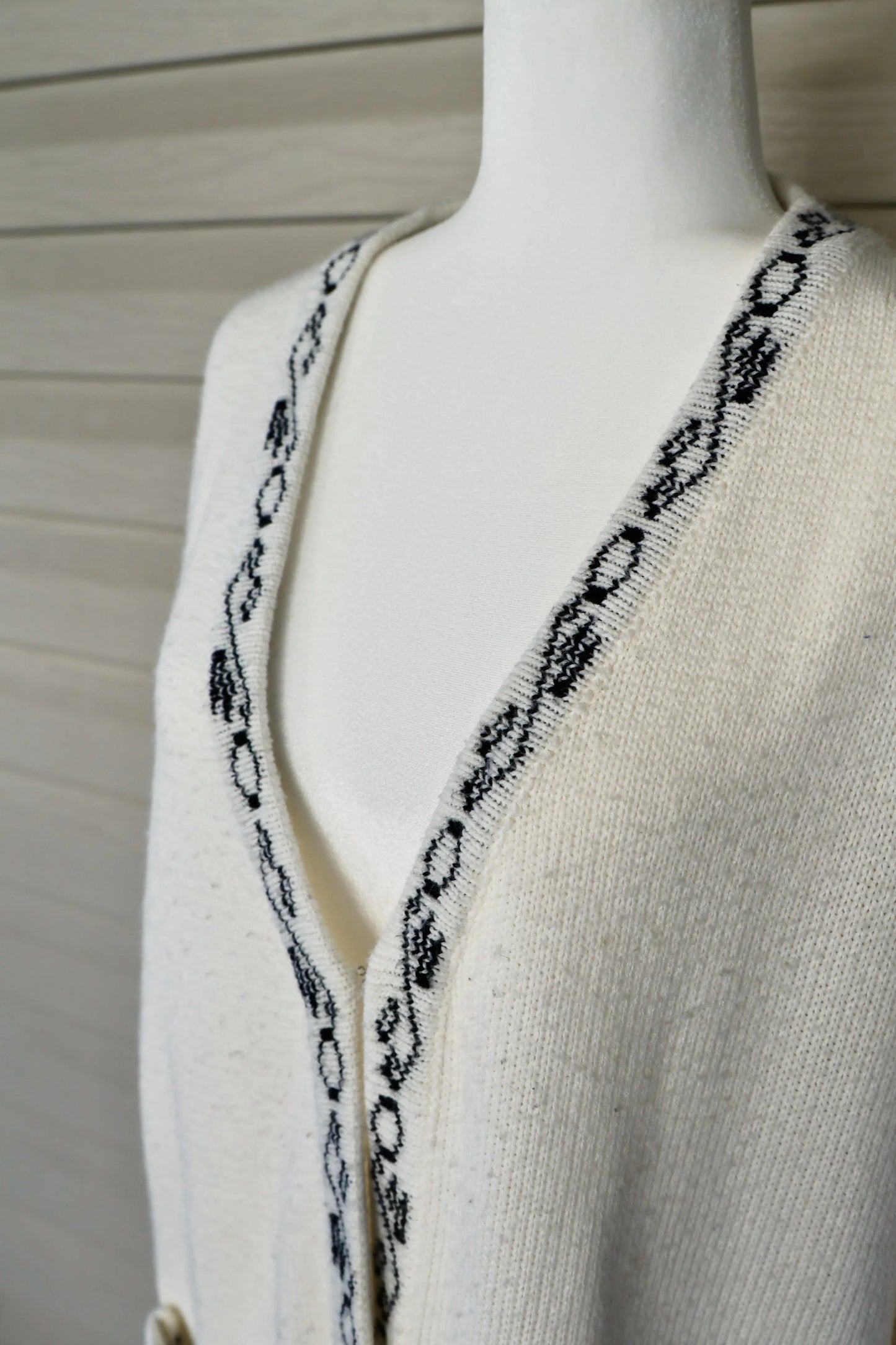 Extra Touch Cardigan Sweater with Black Trim - Women's 20/40W