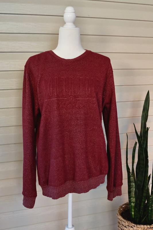 Vintage “North Pole Alaska” Salt Creek Apparel Maroon Crewneck Sweatshirt – Unisex Medium