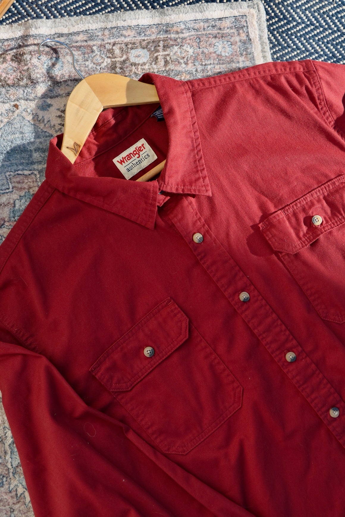 Vintage Wrangler Authentics Red Flannel Work Shirt – 2XL