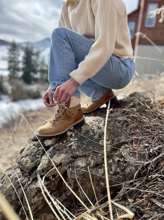 Nautica Women's Suede Sherpa Winter Boots