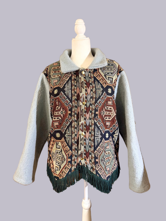 Reclaimed Tapestry + Wool Studio Jacket | One-of-One