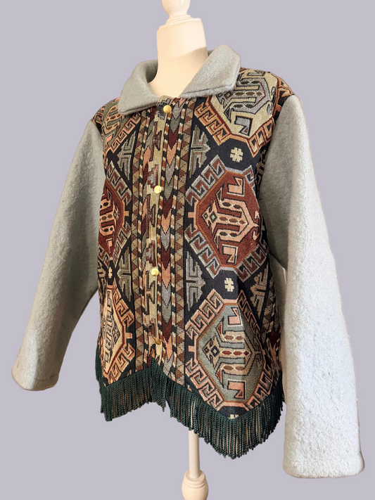 Reclaimed Tapestry + Wool Studio Jacket | One-of-One