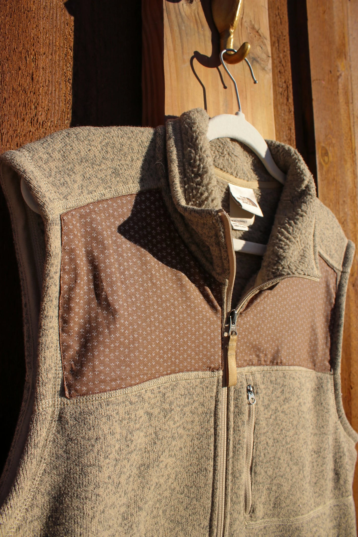 “Rocky River” – Upcycled The North Face Trout Fleece Vest