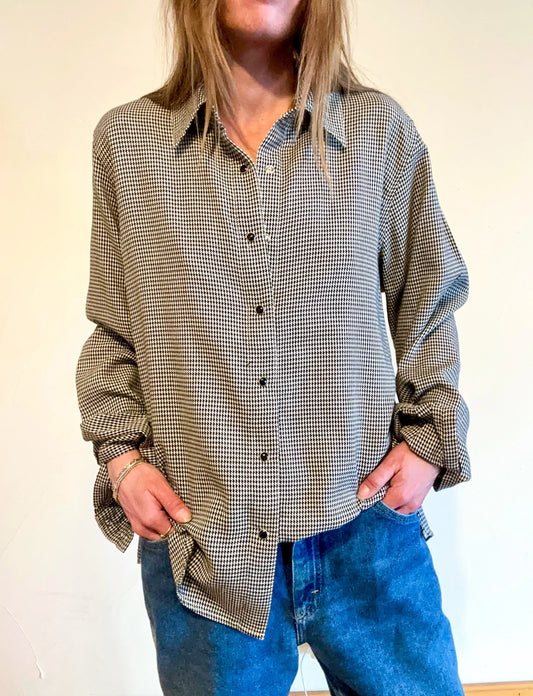 Vintage Rockies Women’s Gingham Snap Button Down