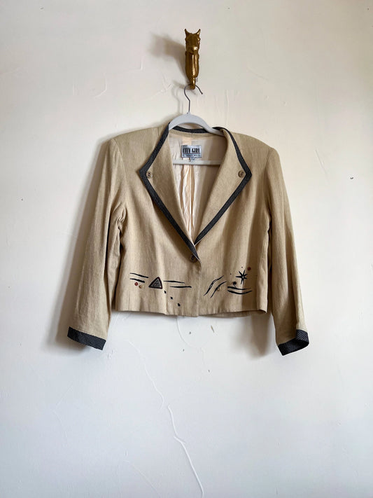 Vintage City Girl by Nancy Bolen Women’s 1980’s Southwestern Blazer