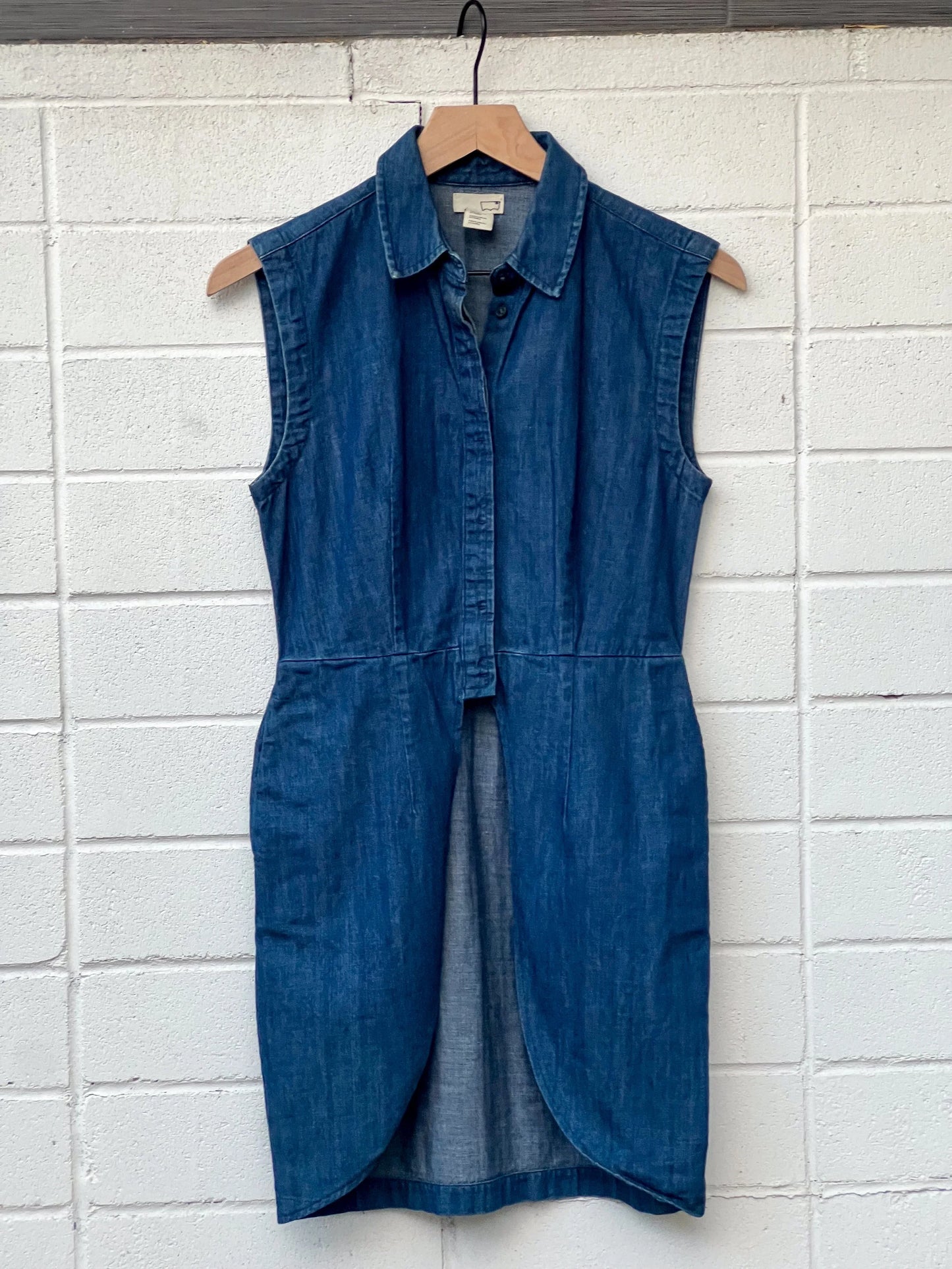 Denim State Tag  Women’s Long Tuxedo Vest