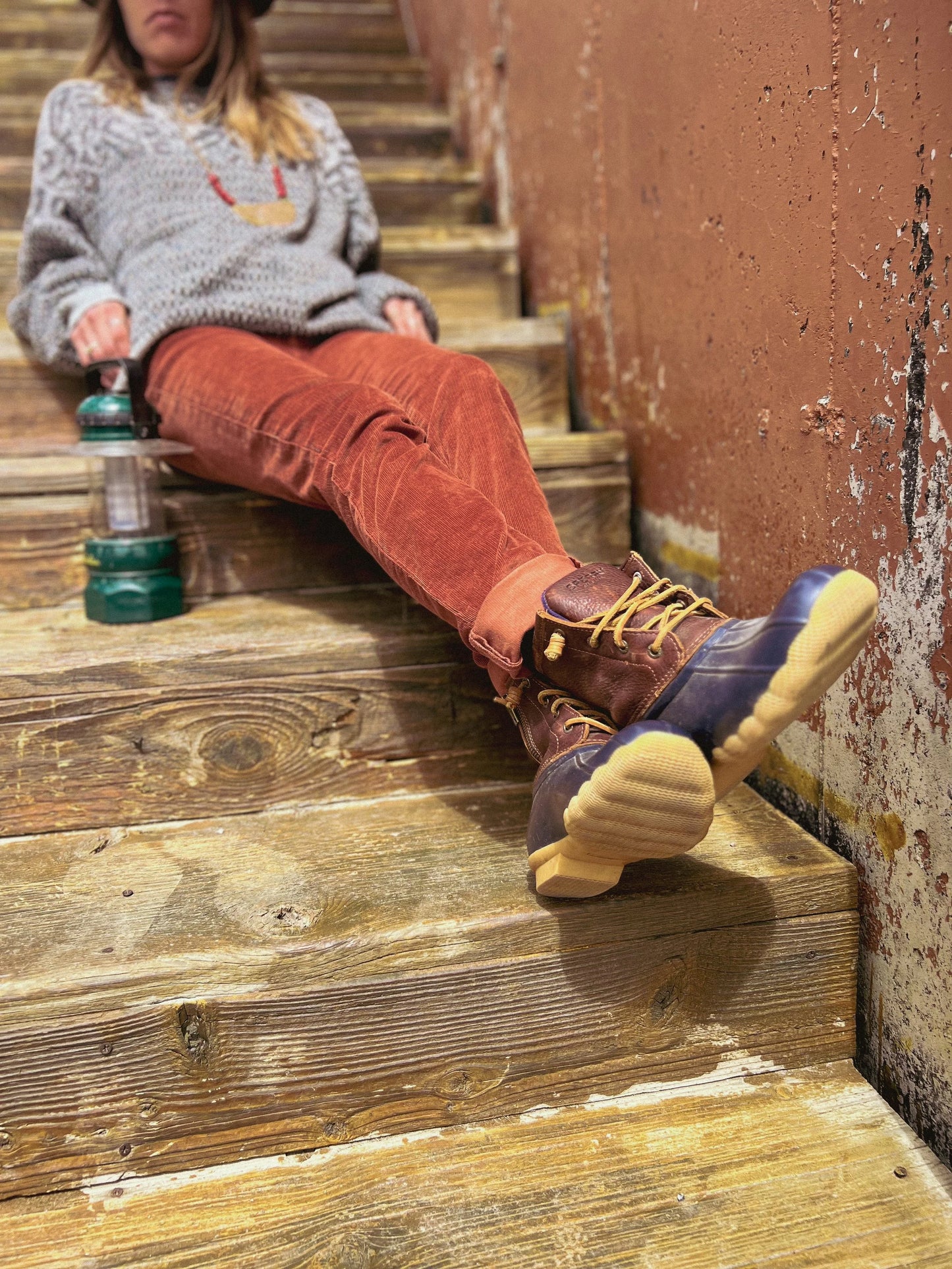 Sperry Women's Saltwater Nylon Quilt Rain Boot - Size 6 1/2 - Brown