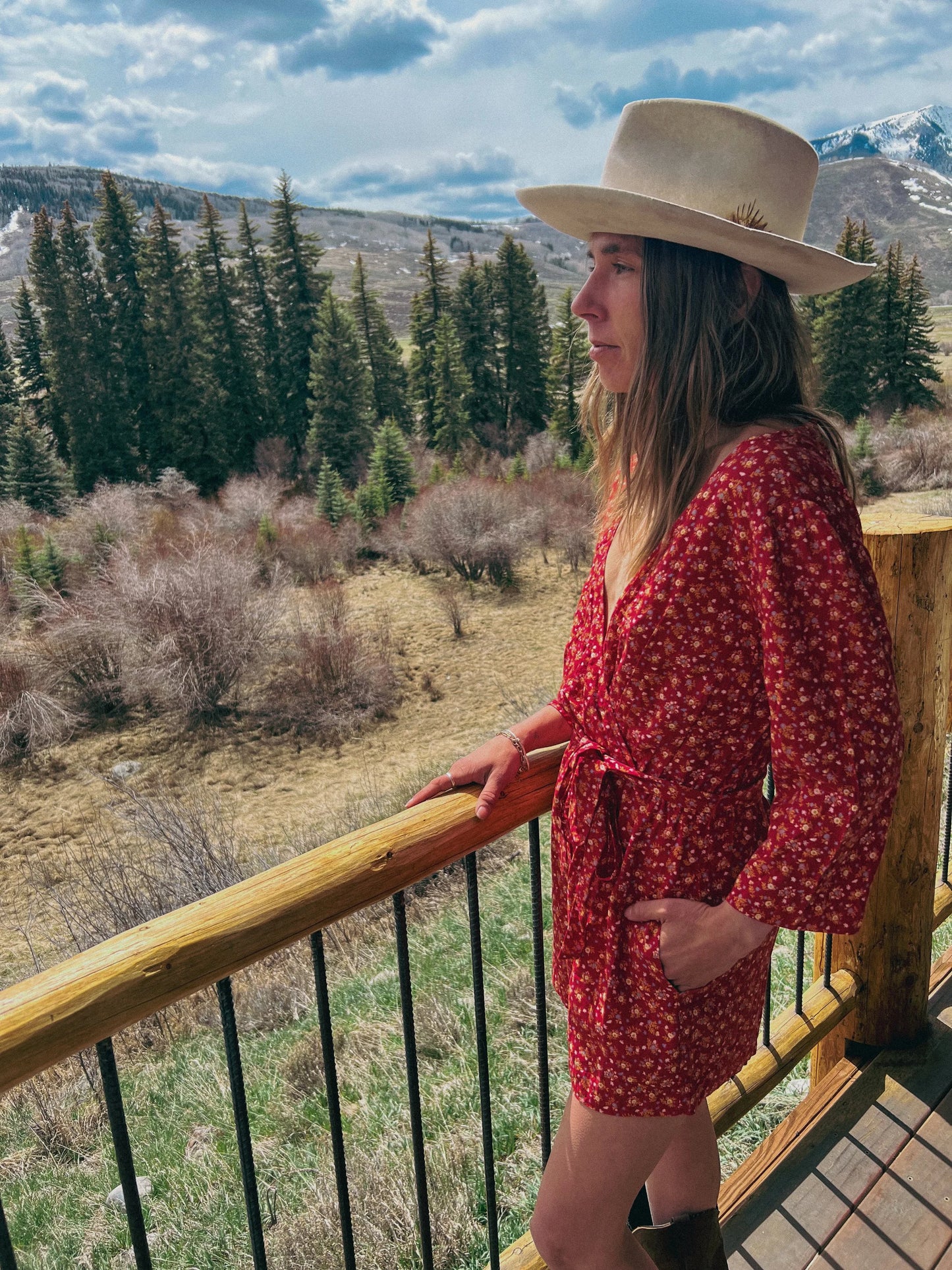 Madewell Women’s Retro Floral Cotton Romper