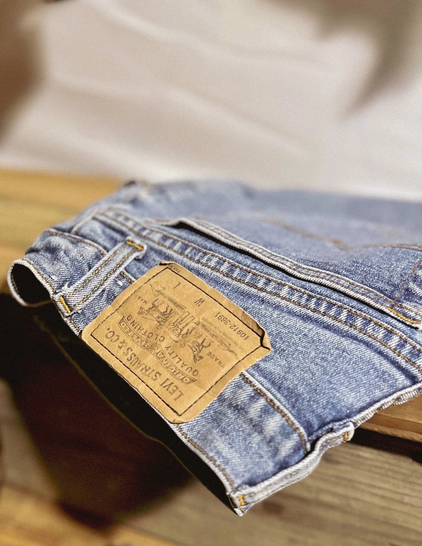 Levi’s Women’s Medium Wash Bermuda Denim Shorts