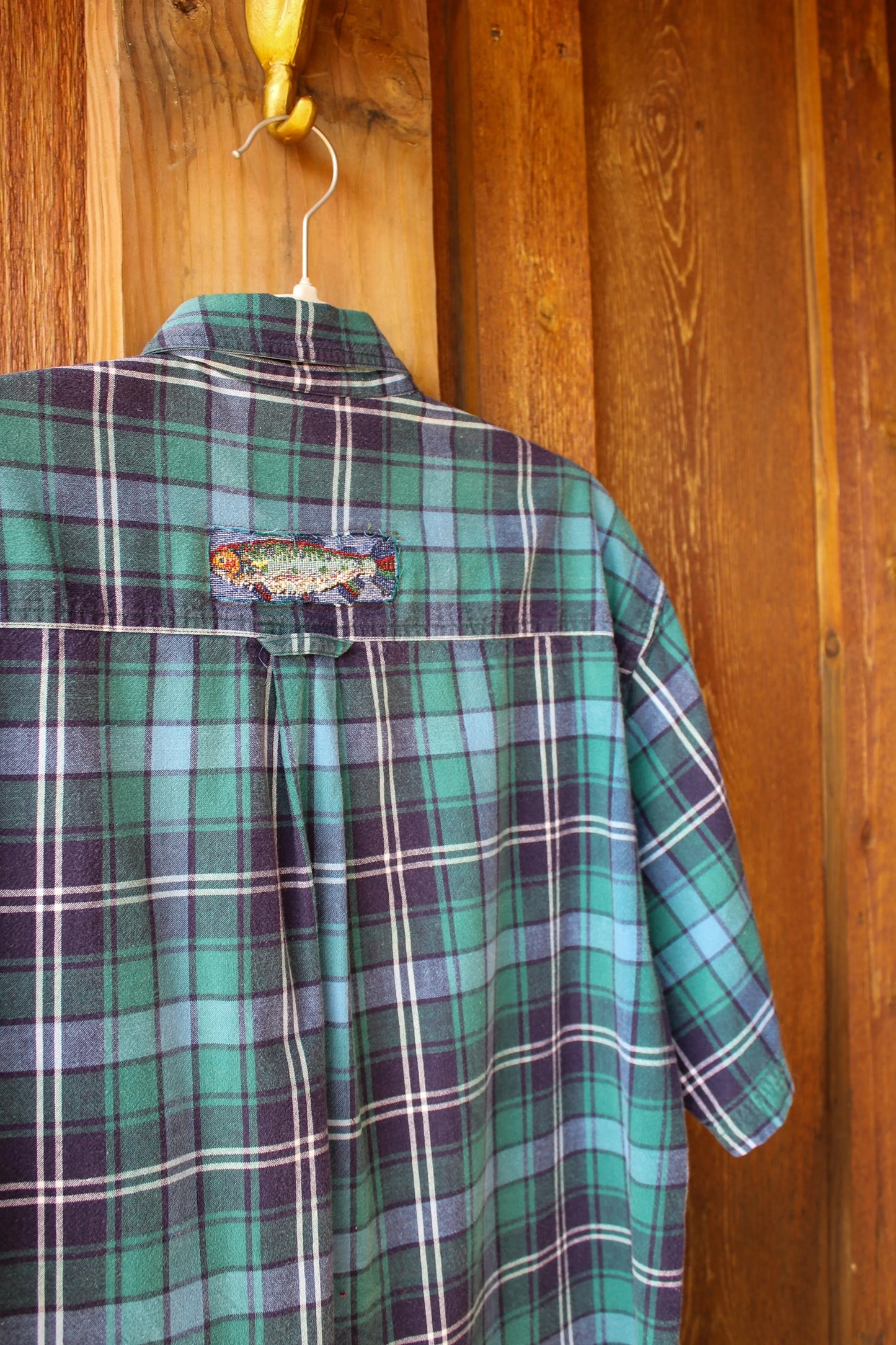 “Catch & Release” – Upcycled Vintage Woolrich Fish + Duck Flannel