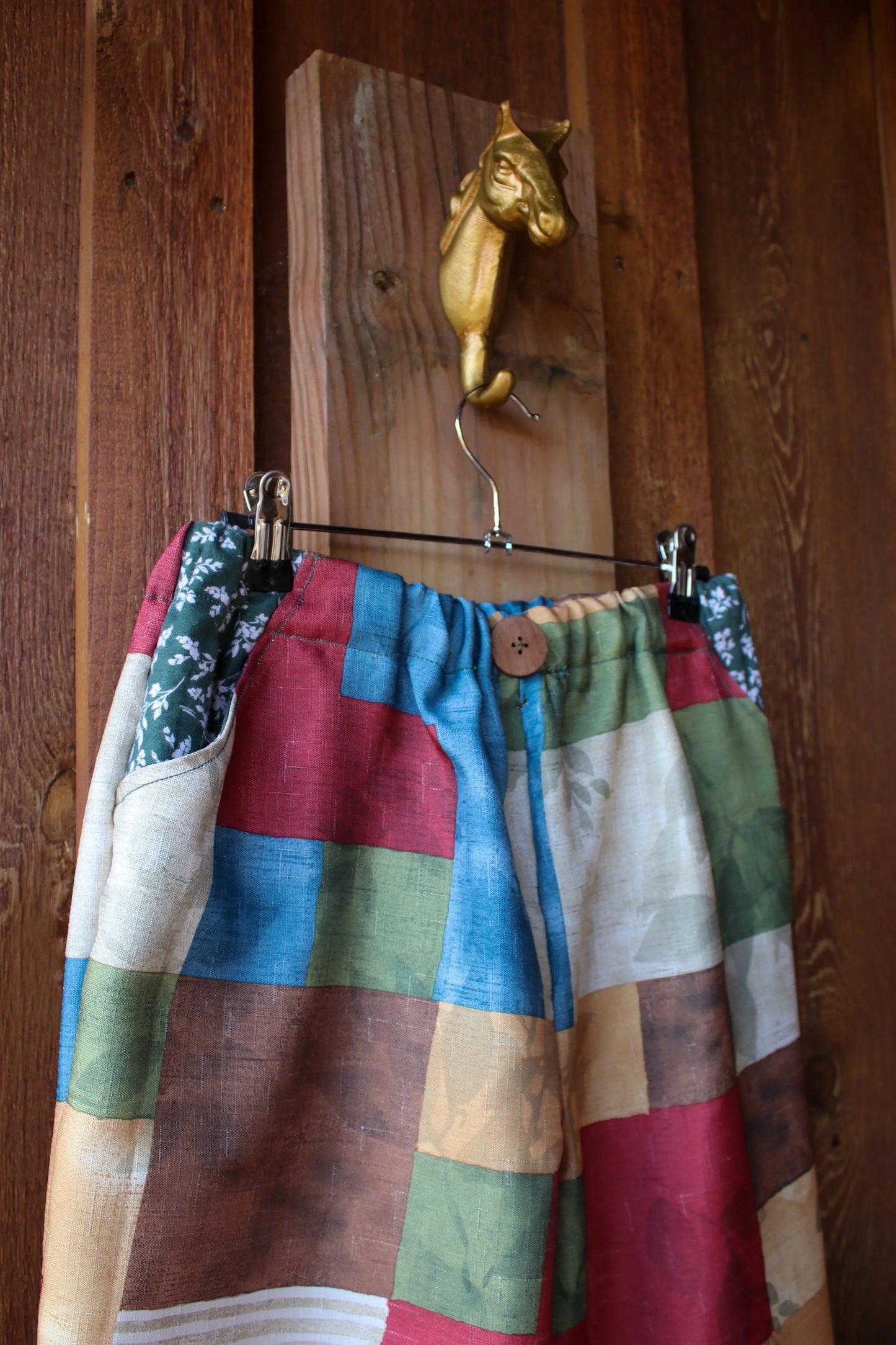 “Trail Quilt” – Handmade Upcycled Patchwork Pants