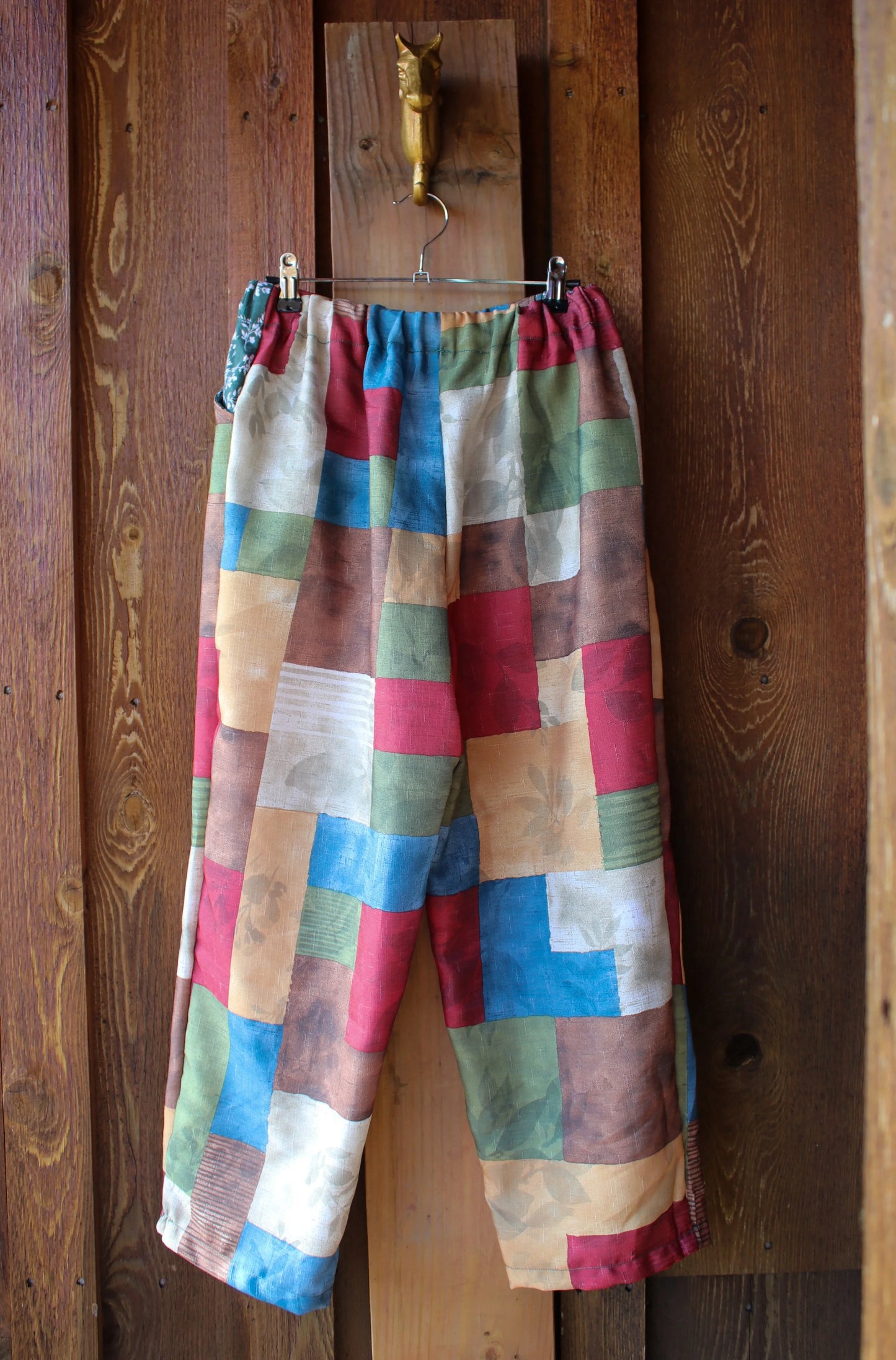 “Trail Quilt” – Handmade Upcycled Patchwork Pants