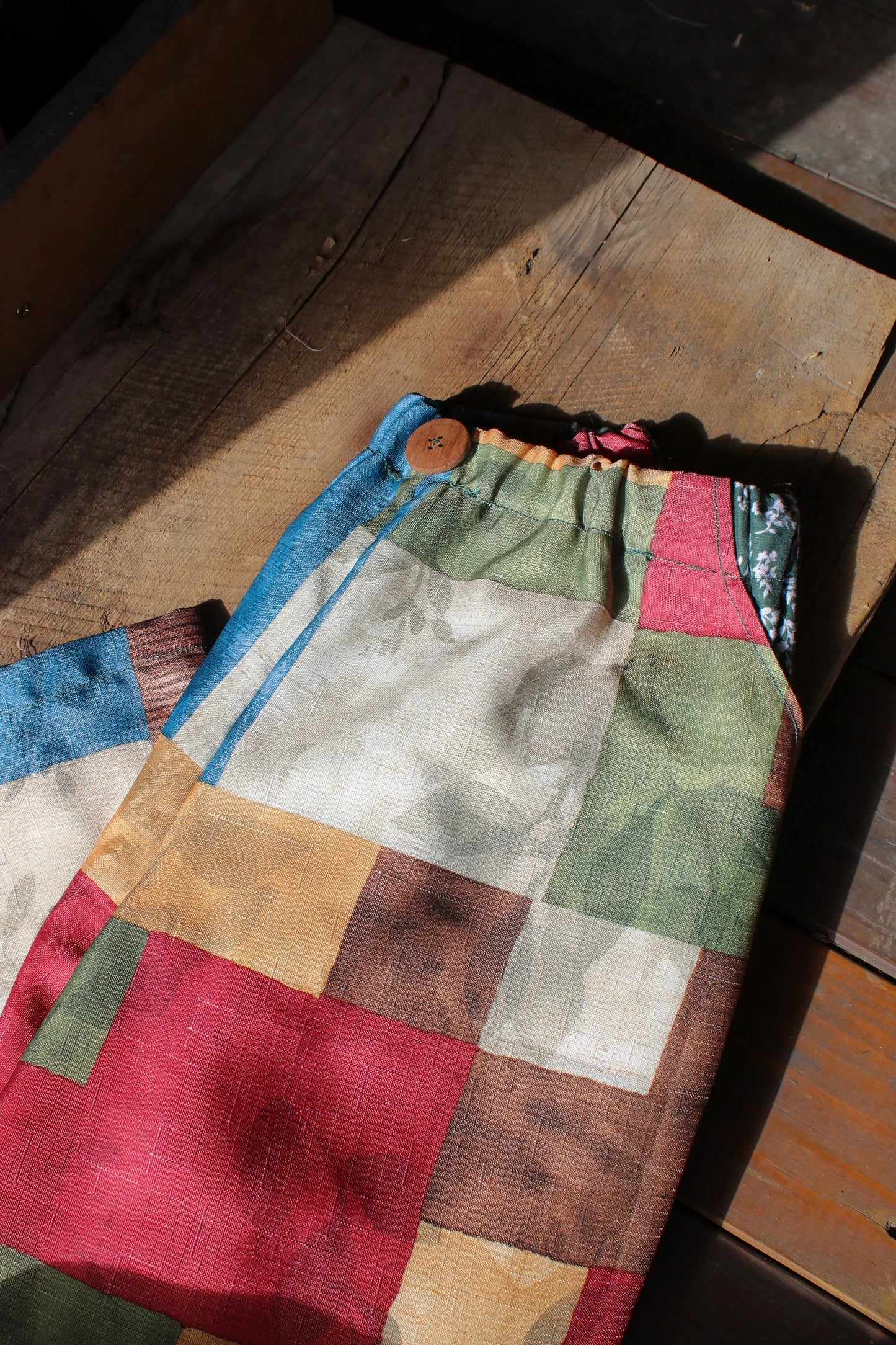 “Trail Quilt” – Handmade Upcycled Patchwork Pants