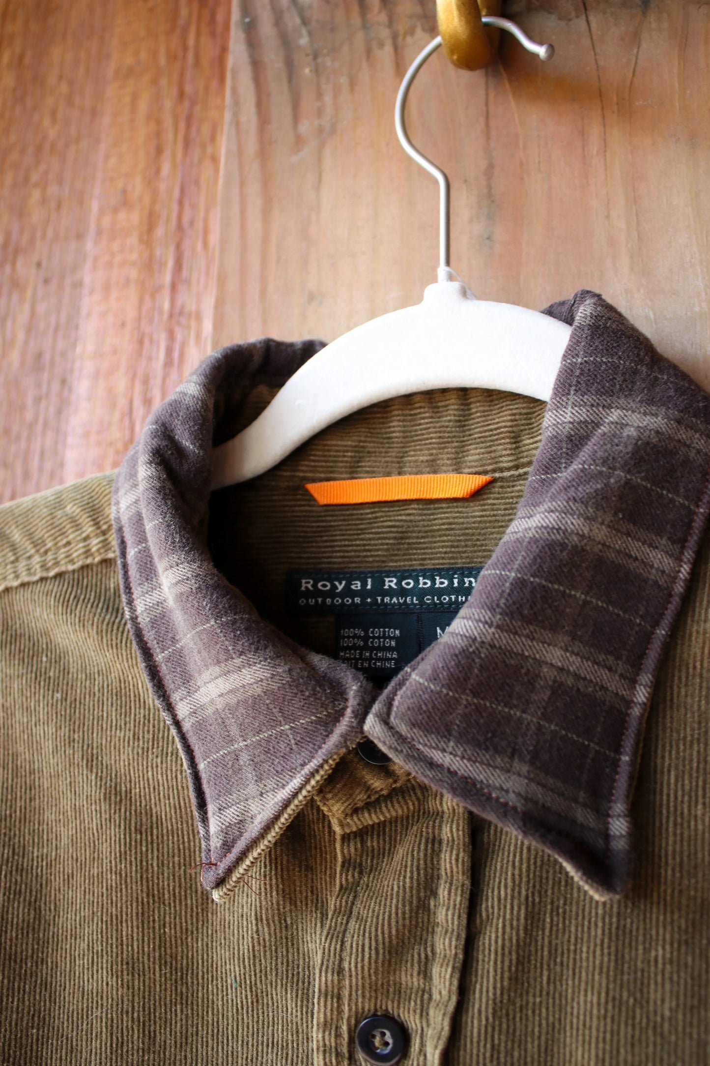 “Pinecone Ridge” – Upcycled Royal Robbins Corduroy Shirt