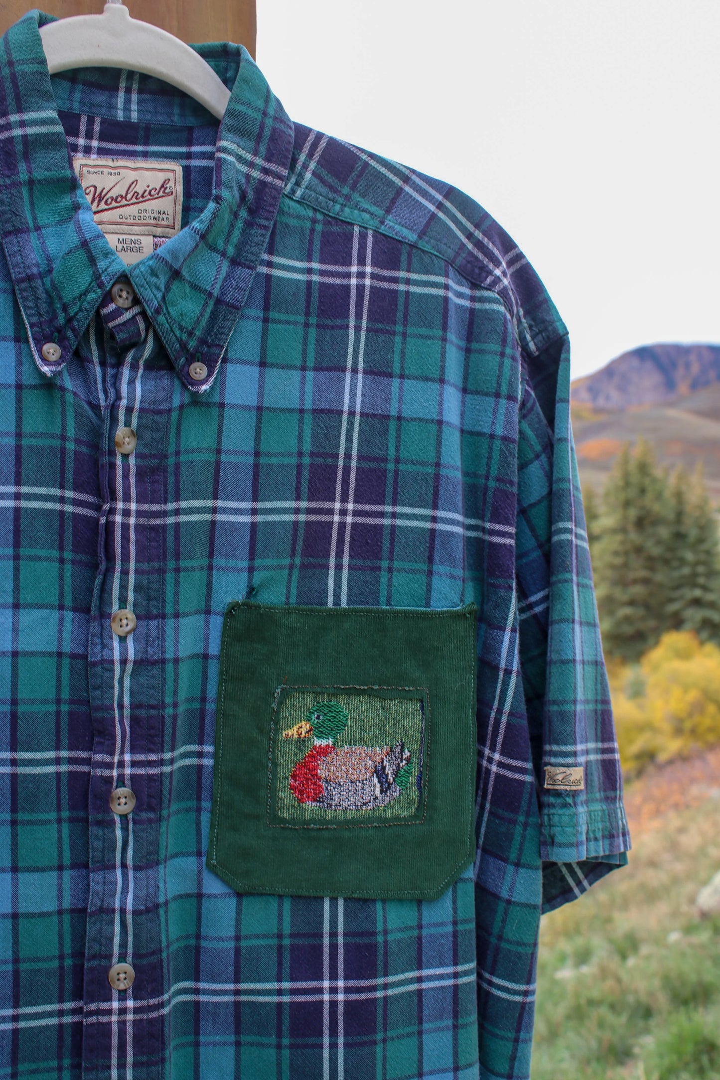 “Catch & Release” – Upcycled Vintage Woolrich Fish + Duck Flannel