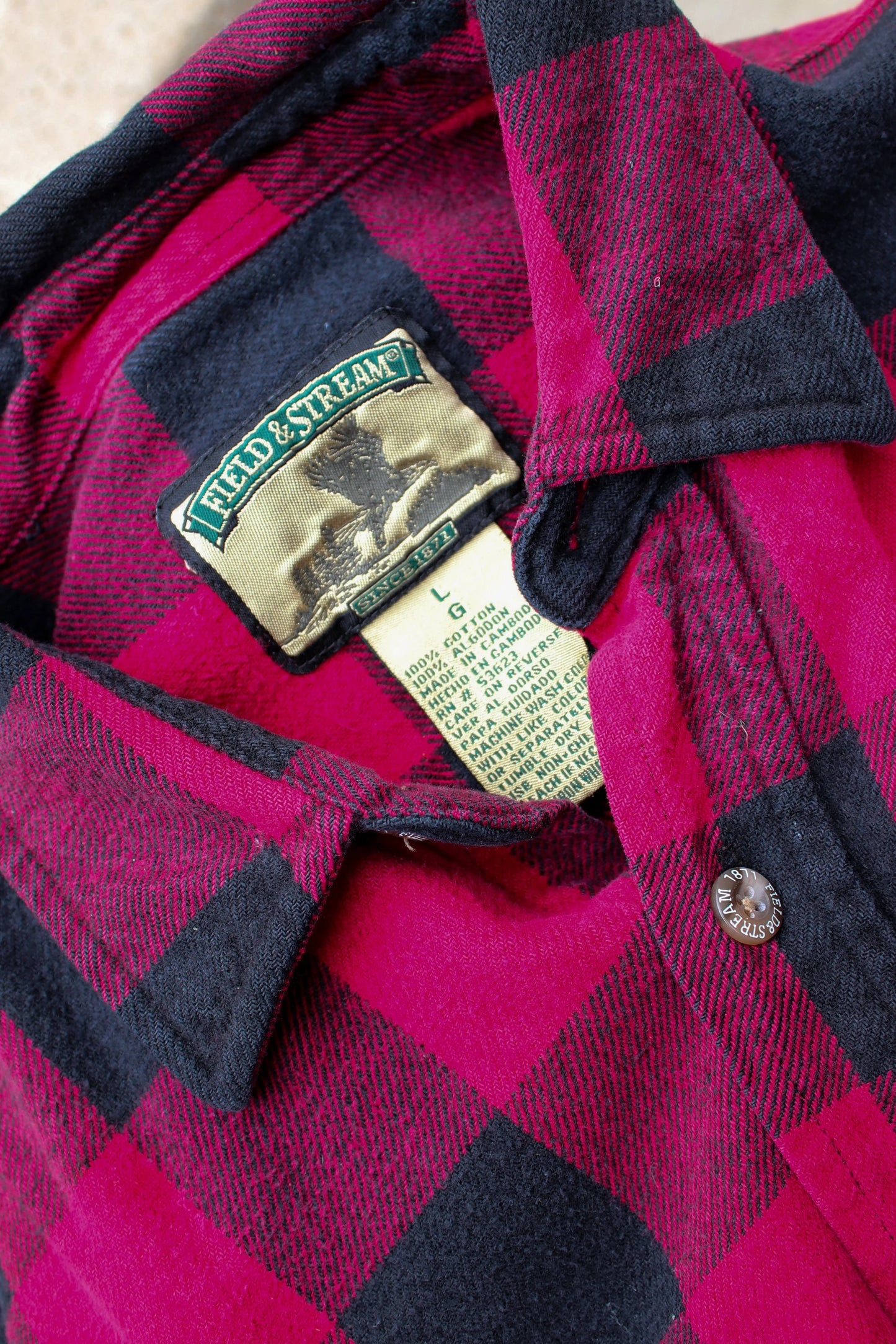“Prairie Pockets” – Upcycled Vintage Field & Stream Flannel