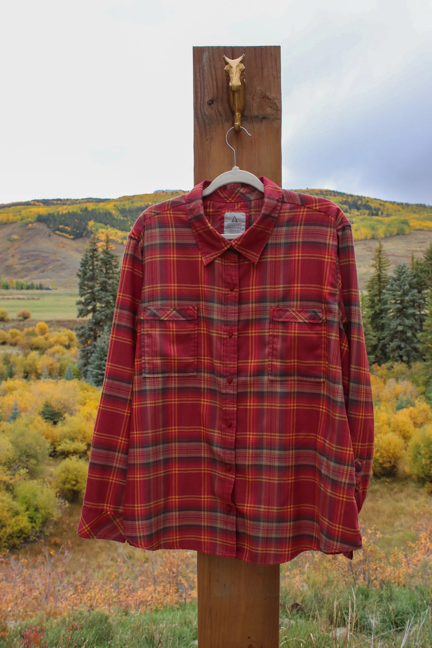 “High Desert Flannel” – Upcycled Ascend Red Flannel