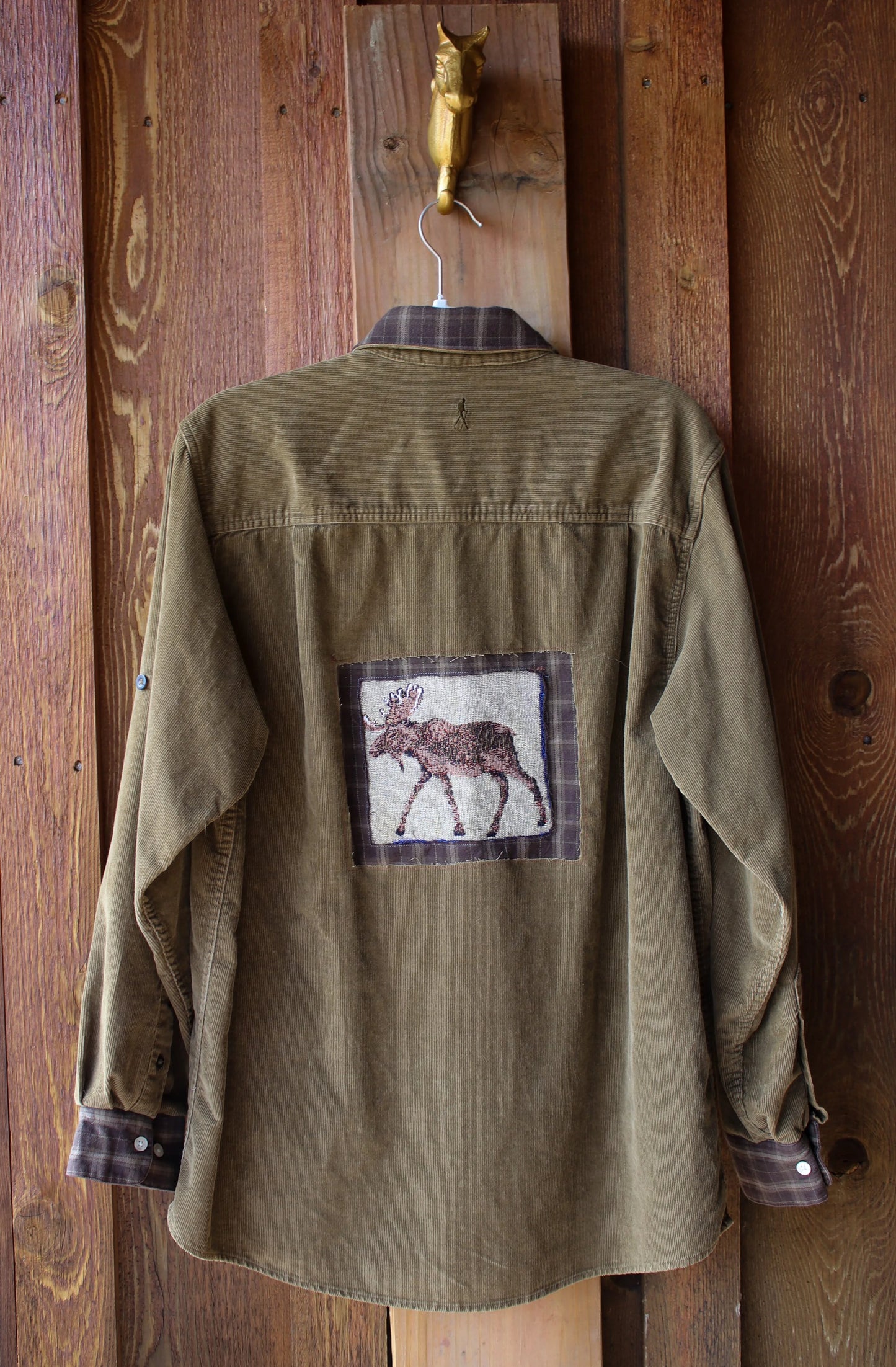 “Pinecone Ridge” – Upcycled Royal Robbins Corduroy Shirt