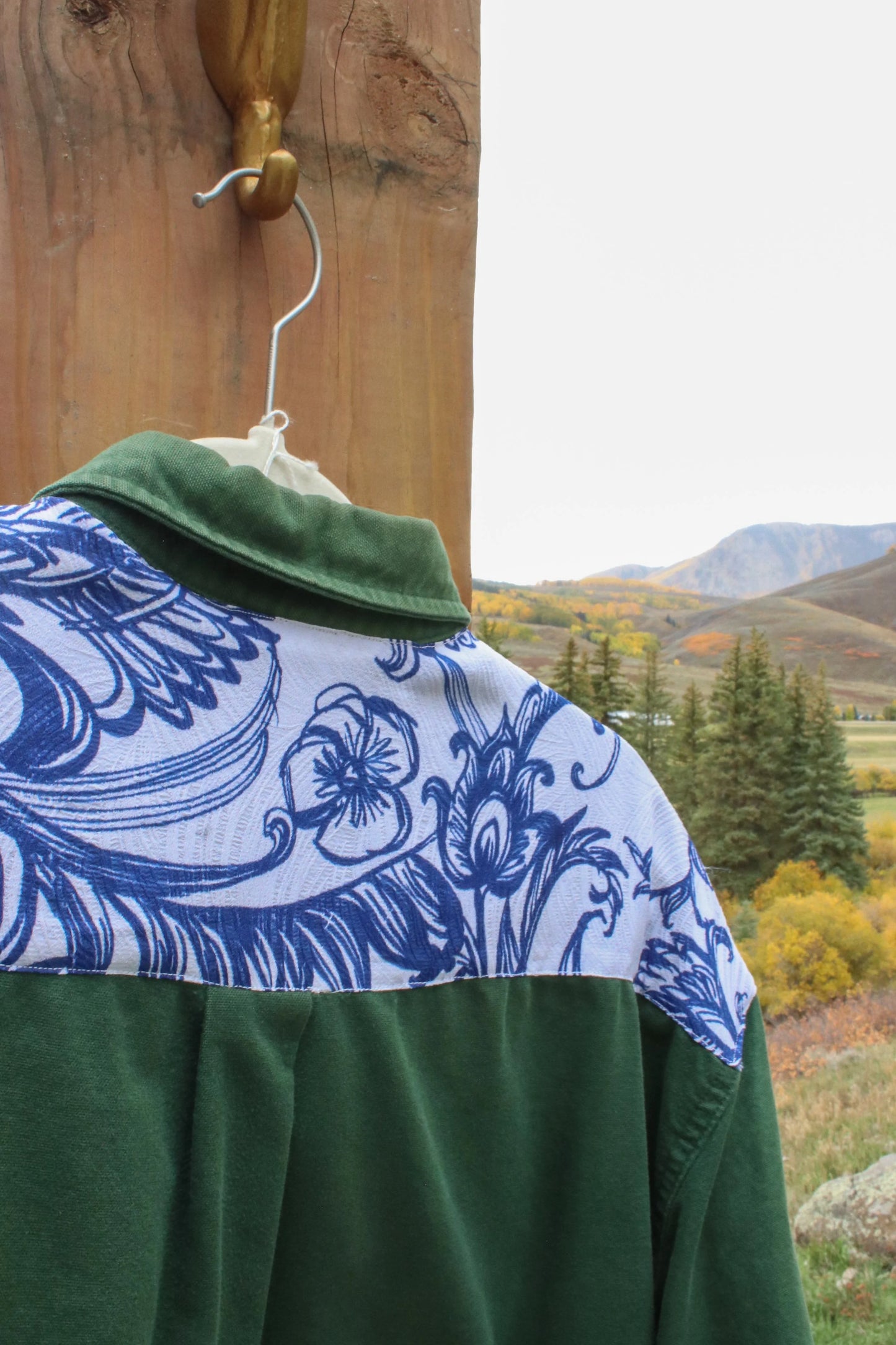 “Paisley Plains” – Upcycled Vintage Eddie Bauer Buttondown