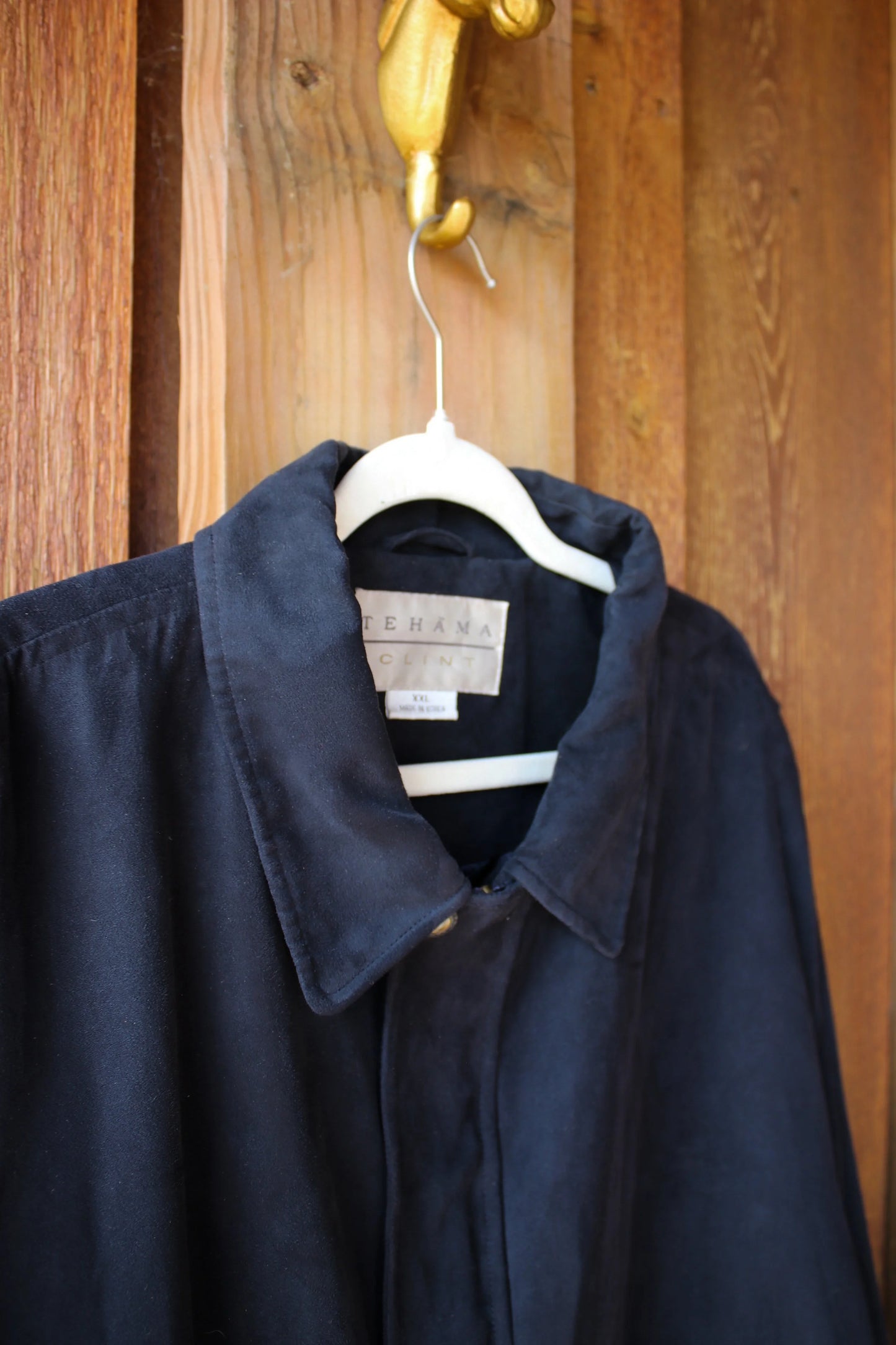 “Lodge Life” – Upcycled Vintage Tehama Bomber Jacket w/ Moose Patch