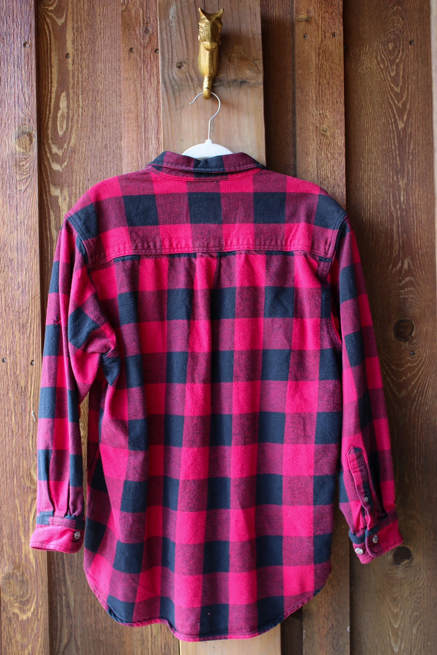 “Prairie Pockets” – Upcycled Vintage Field & Stream Flannel