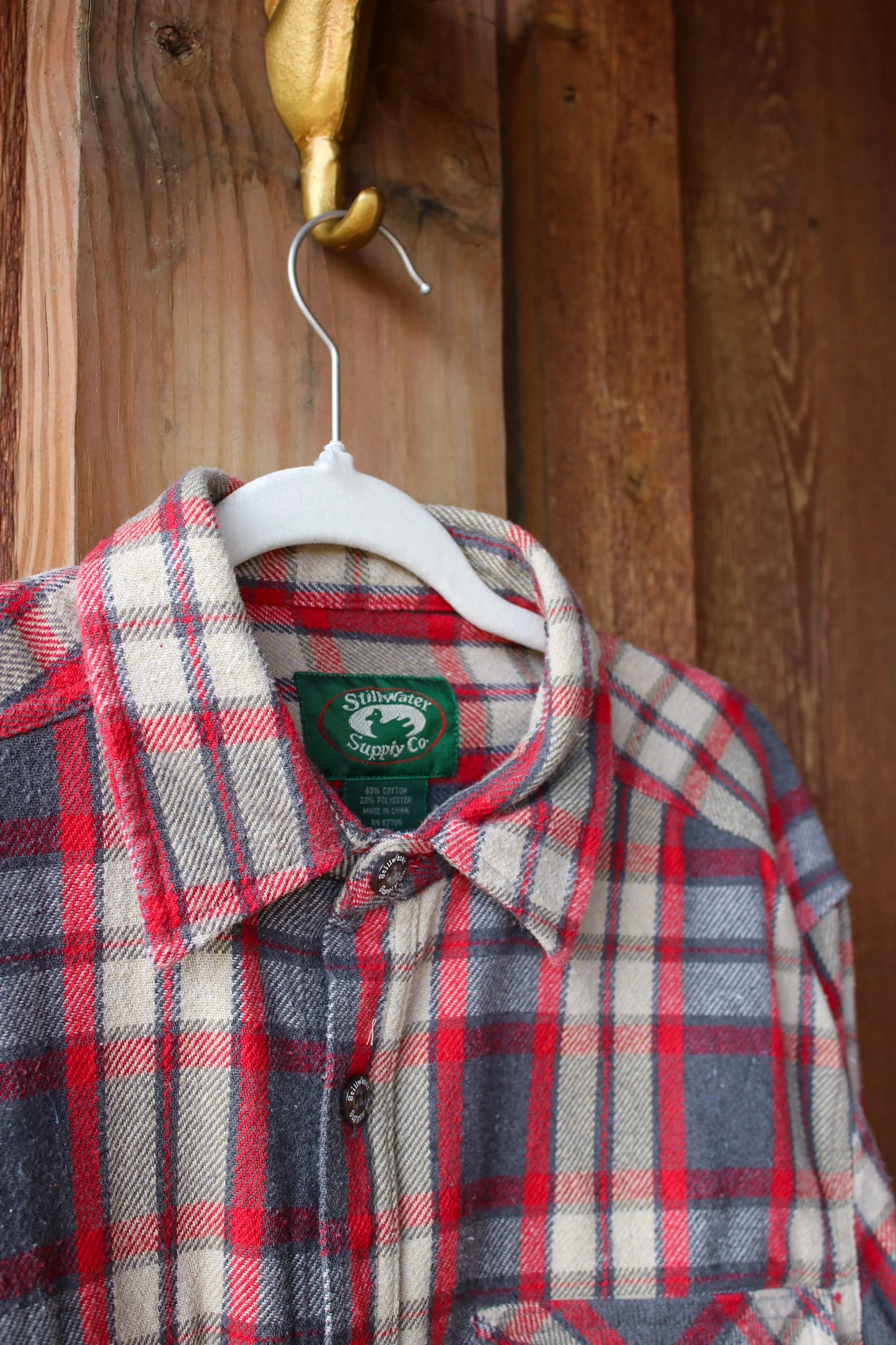 “Plaid for the Pines” – Upcycled Stillwater Supply Flannel