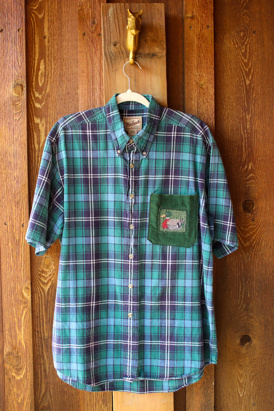 “Catch & Release” – Upcycled Vintage Woolrich Fish + Duck Flannel