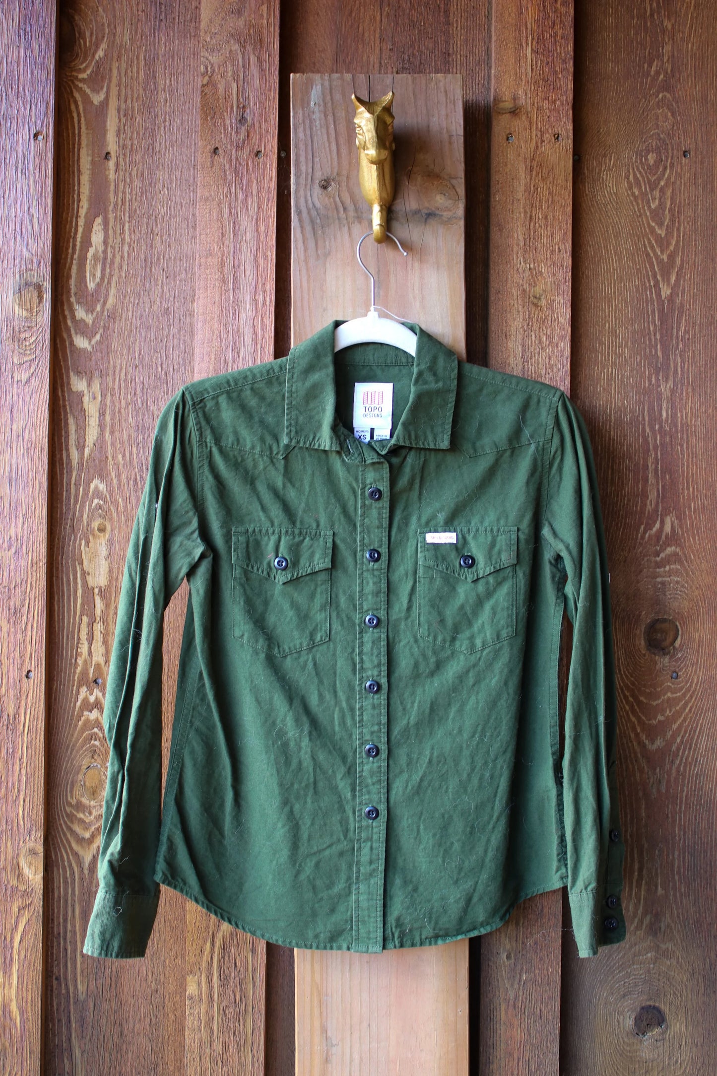 “Paisley Patched” – Upcycled Topo Designs Buttondown