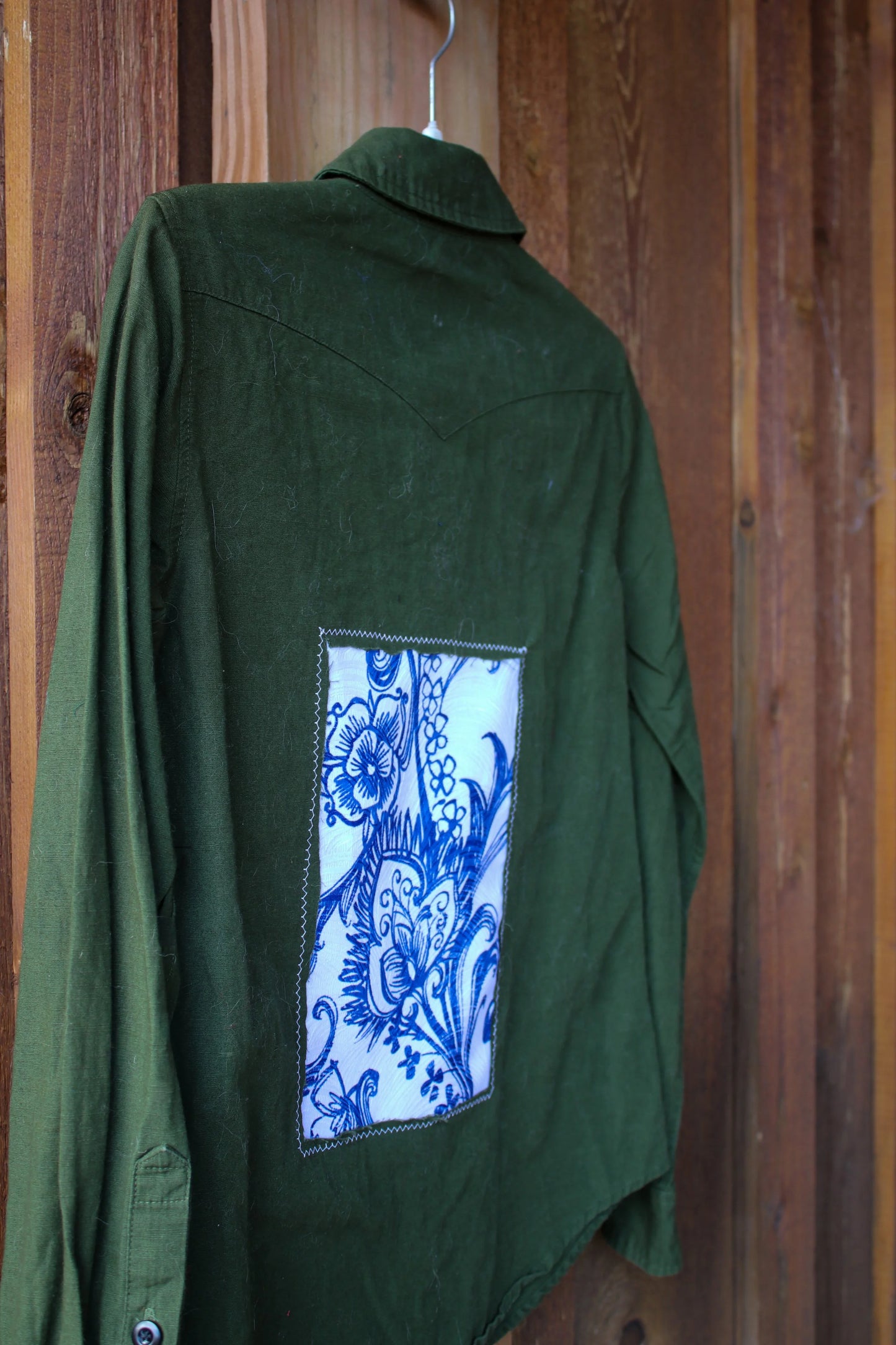 “Paisley Patched” – Upcycled Topo Designs Buttondown